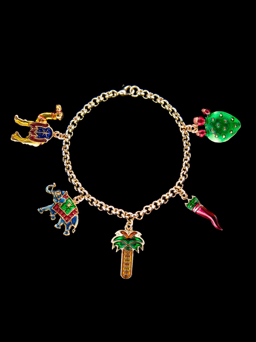 Braccialetto 5 charms