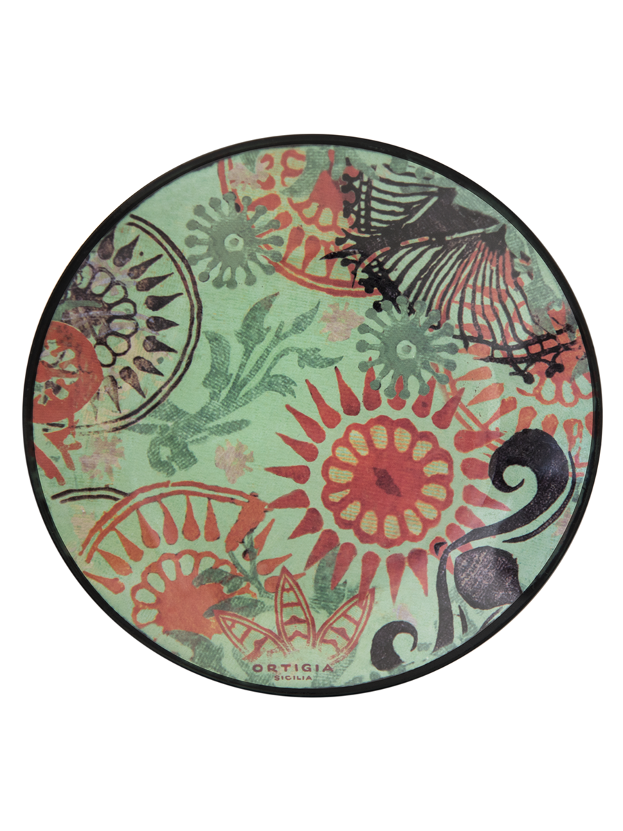 Glass Plate Round Fico d'India  13 x 13cm