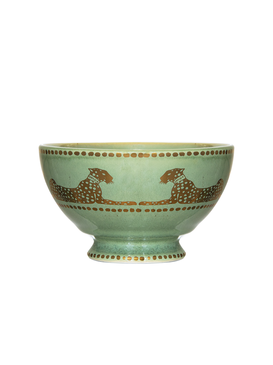 Small Green Ceramic Bowl 