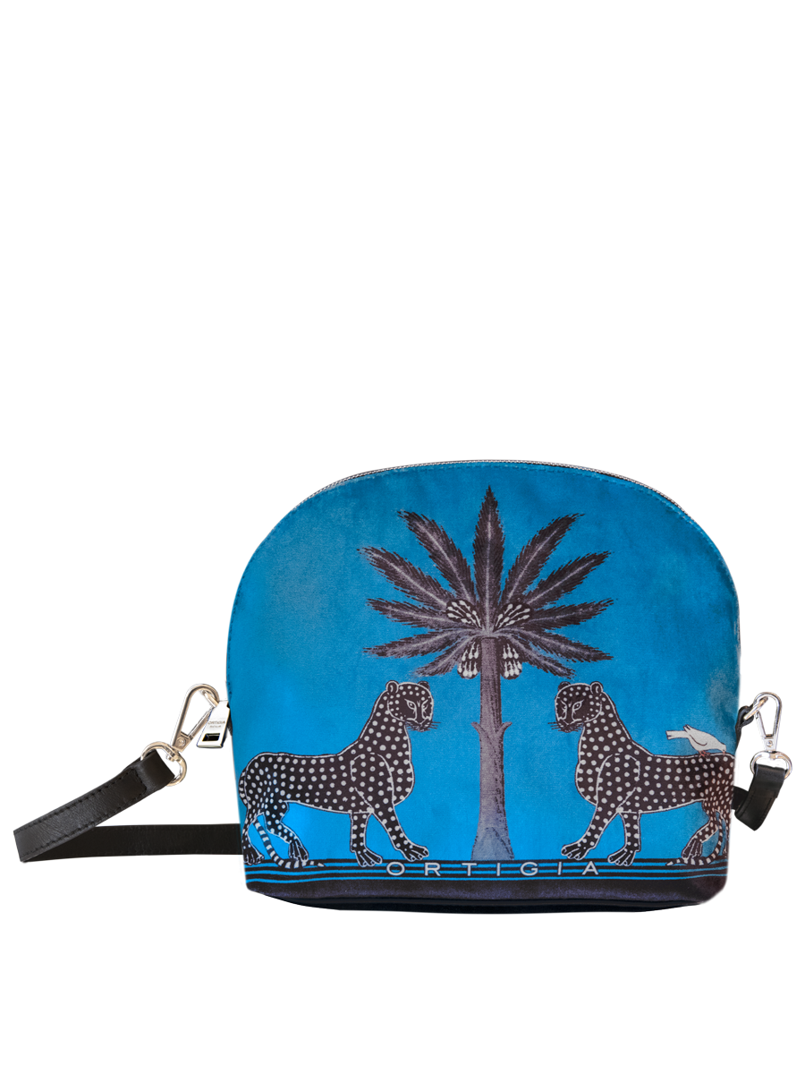 Velvet Shoulder Bag Blue