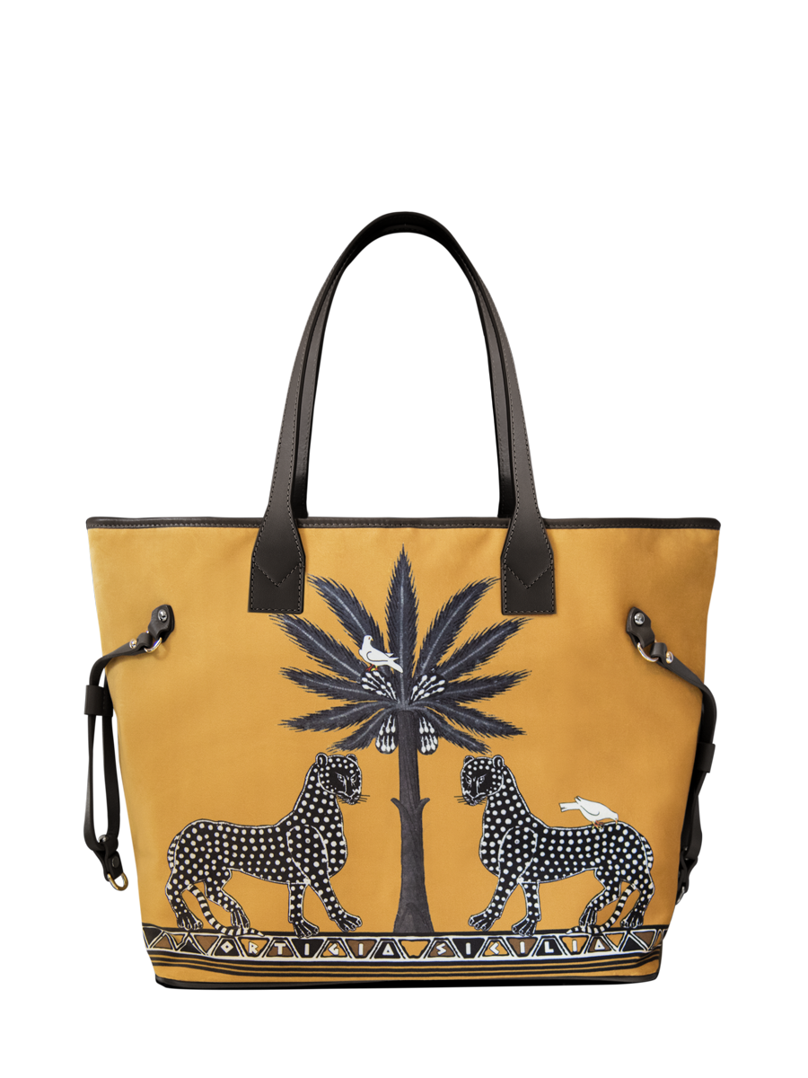 Velvet Tote Gattopardo Sahara