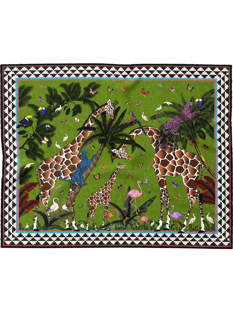 Pareo Giraffe Verde 150x120cm