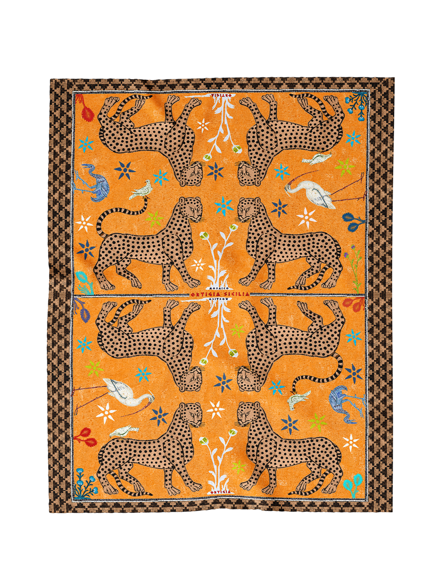 Pareo Mosaico Arancio 150x120cm